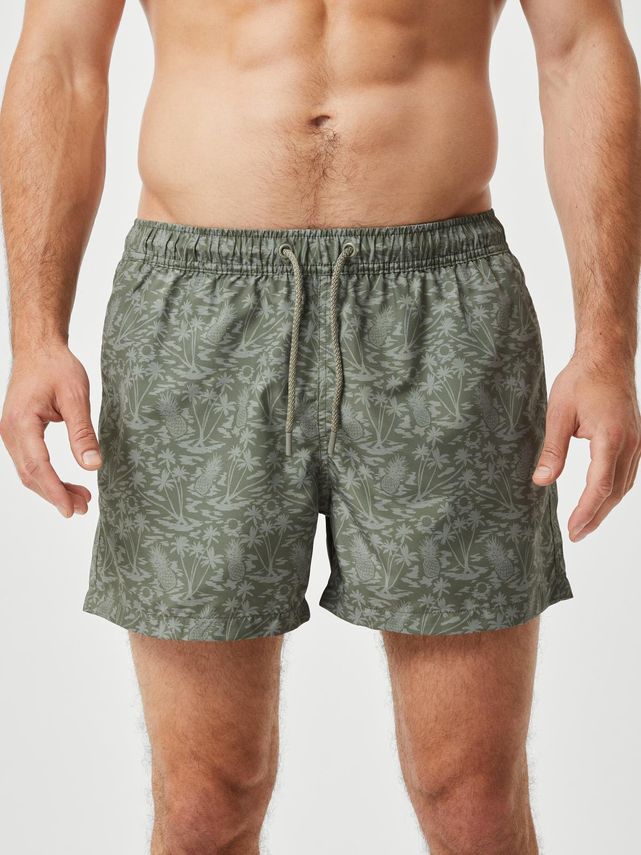 Borg Print Swim Shorts  Bb Tigre Big 2