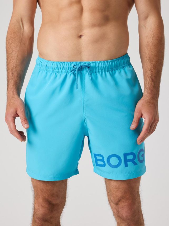 Borg Swim Shorts Bone White