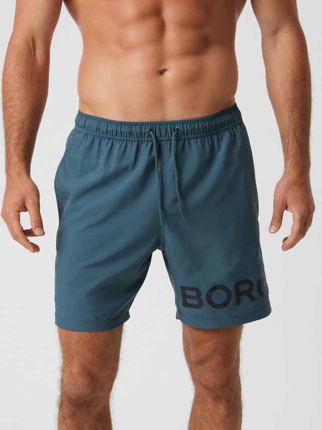 Borg Swim Shorts  Bone White