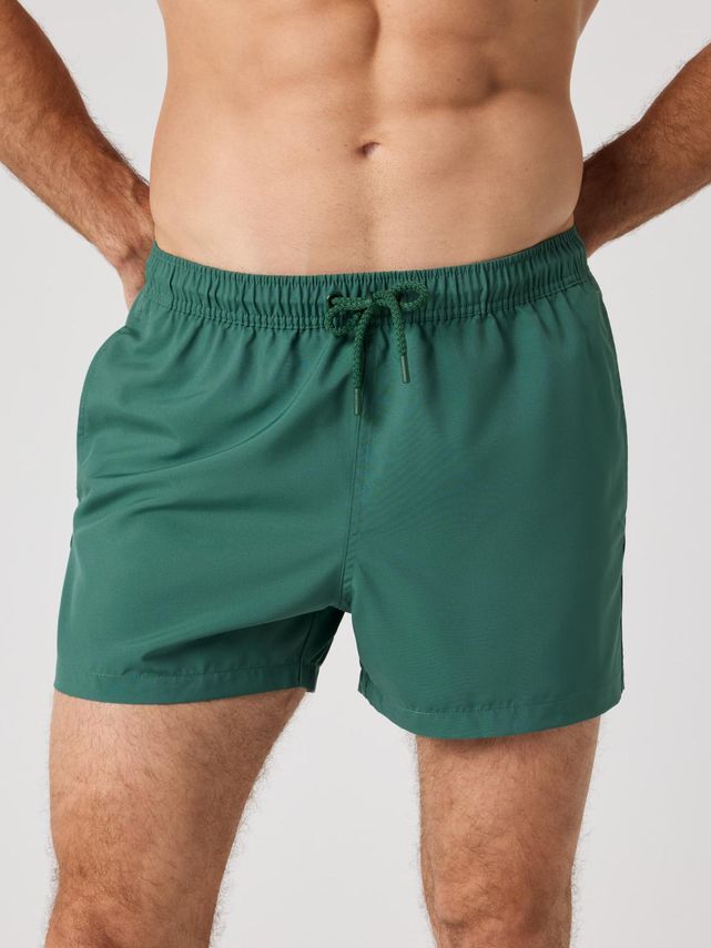 Borg Solid Swim Shorts  Egret