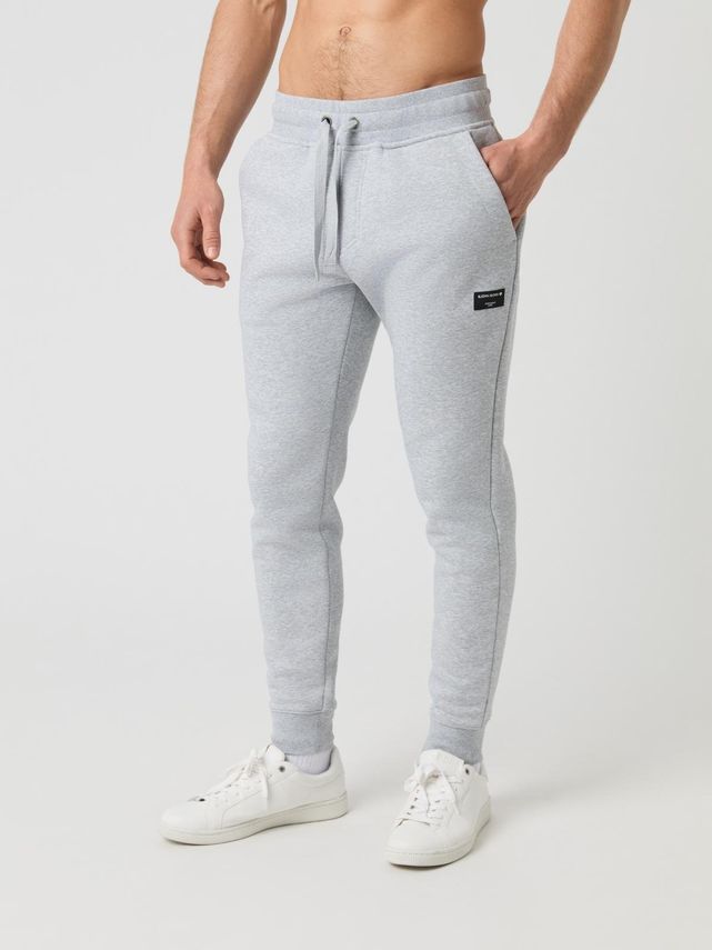 Centre Tapered Sweatpants  Light Grey Melange
