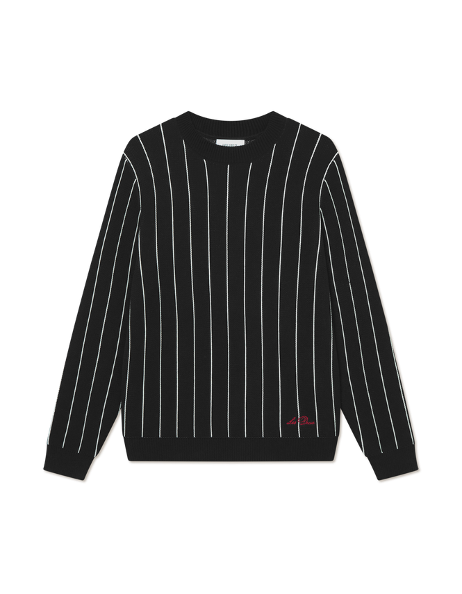 Gaston Jacquard Pinstripe Knit