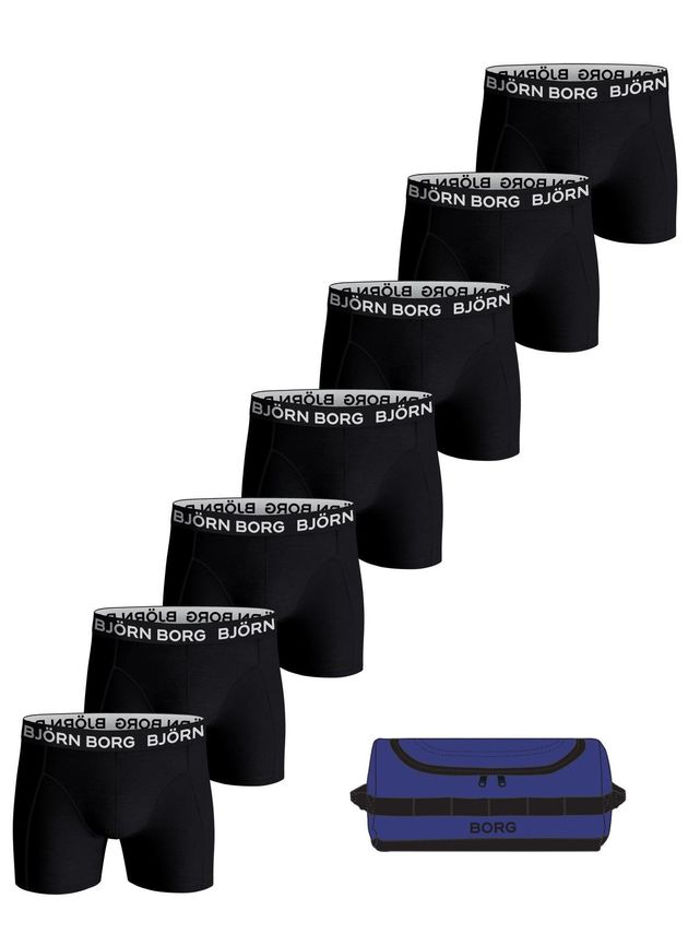Cotton Stretch Boxer   Wash Bag 7p  Multipack 3