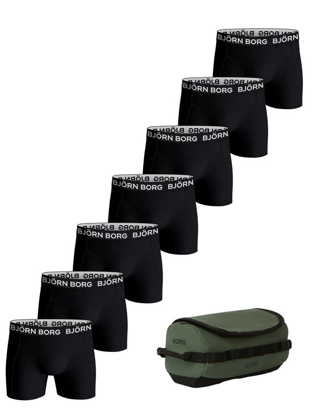 Cotton Stretch Boxer   Wash Bag 7p  Multipack 3