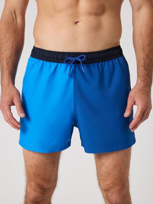 Borg Blocked Swim Shorts  Candy Pink