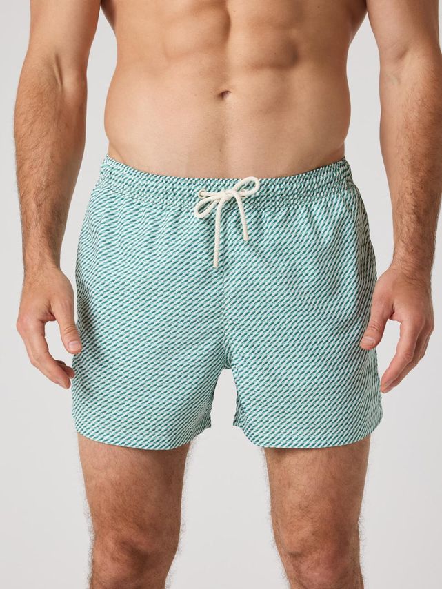 Borg Print Swim Shorts Bb Bosque Swim 1