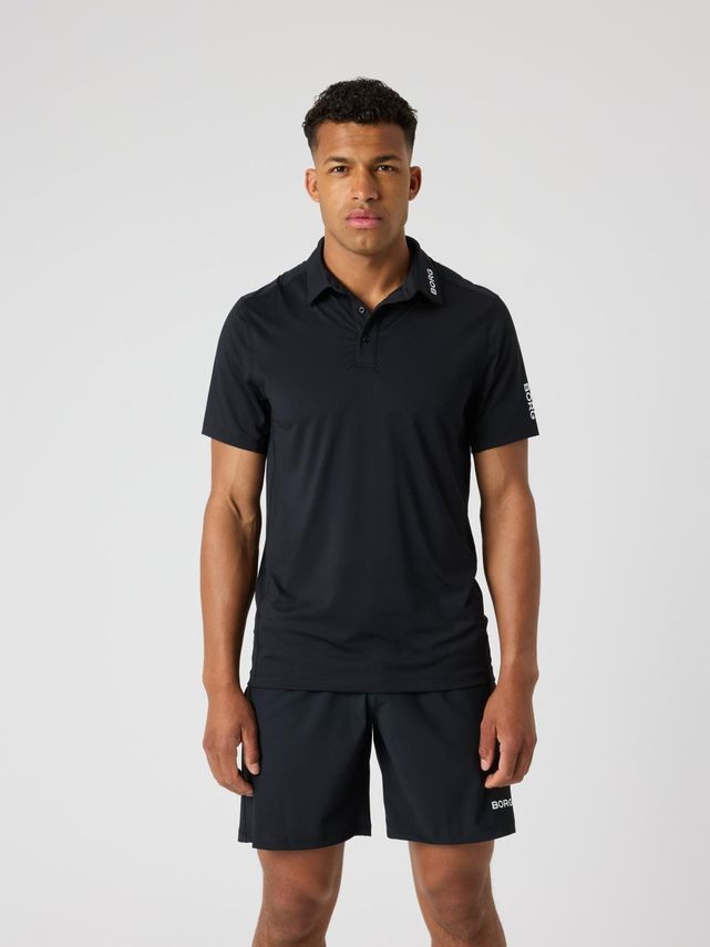 Borg Golf Polo Shirt  Brilliant White