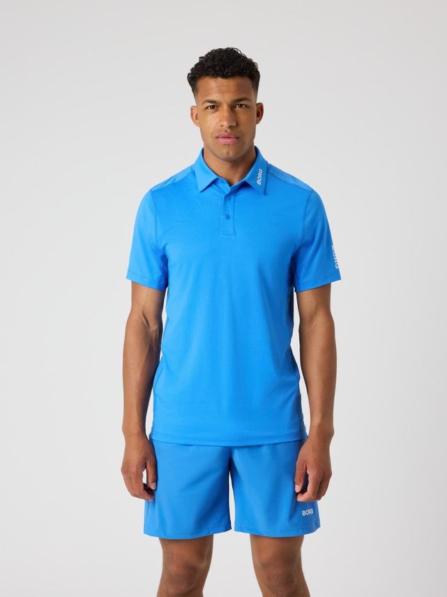 Borg Golf Polo Shirt  Brilliant White