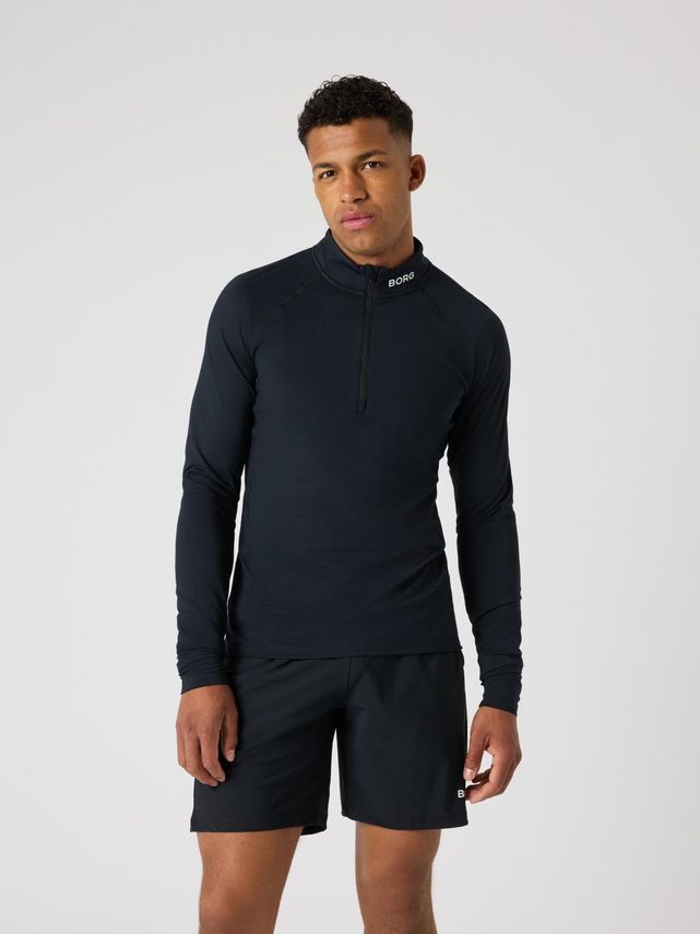 Borg Golf Midlayer Half Zip  Brilliant White