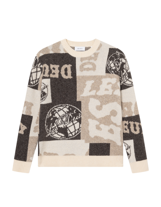 Globe Crewneck Knit