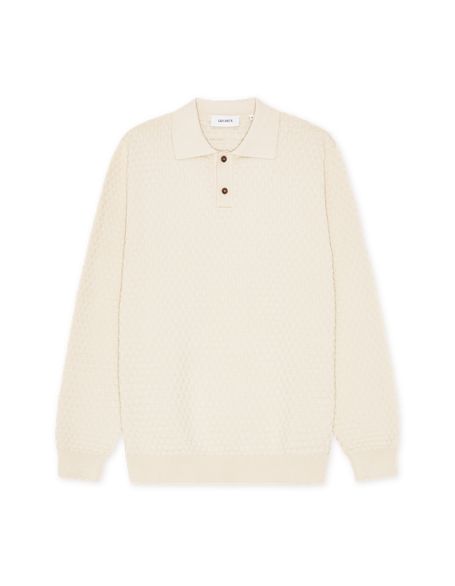 Billy Weave Knitted Ls Polo