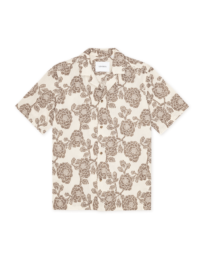 Lesley Flower Jacquard Ss Shirt