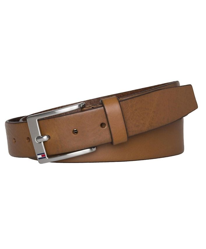 Tommy Hilfiger Nyttigt Læderbælte med Logo - 3,5 cm