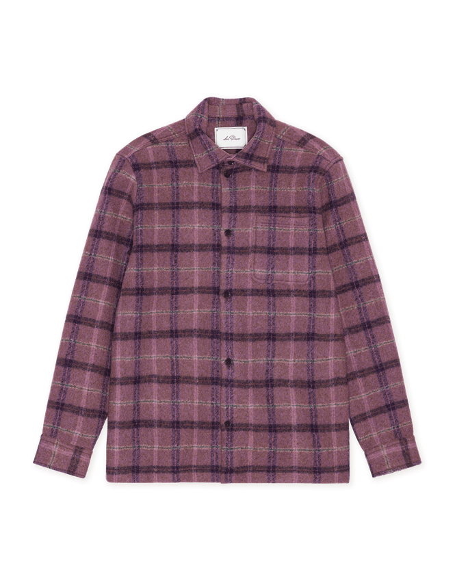 Check Wool Overshirt