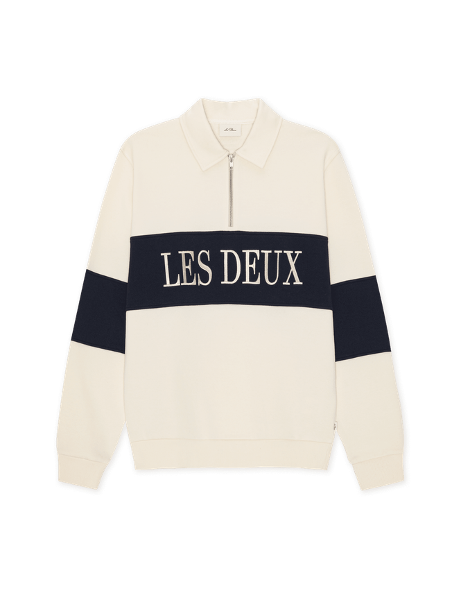 Zipper Rugby Sweatshirt