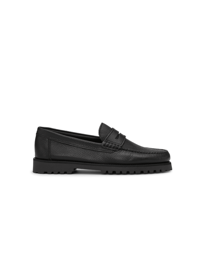 Grain Leather Loafer
