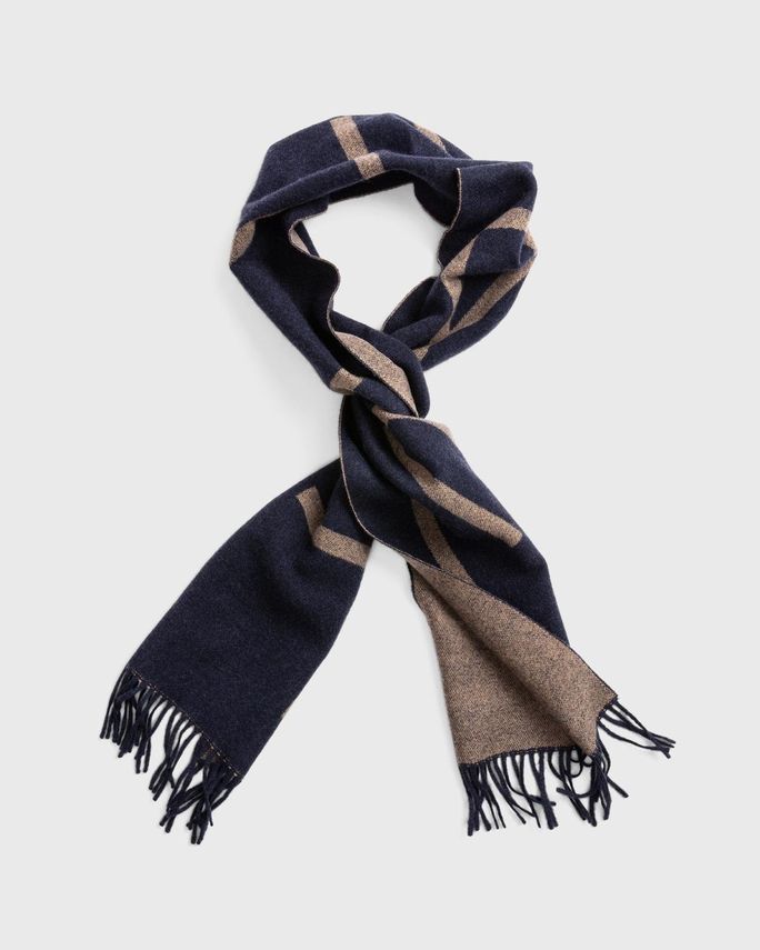 D1  Logo Wool Scarf