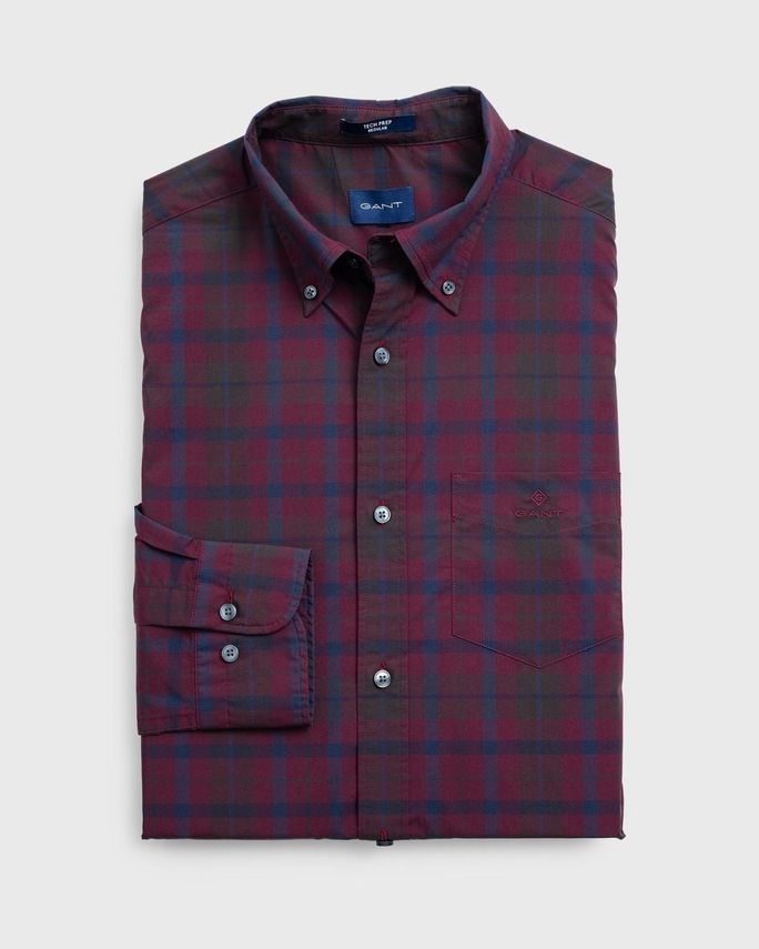 GANT Regular Fit Plaid Skjorte - Fantastisk Tilbud!