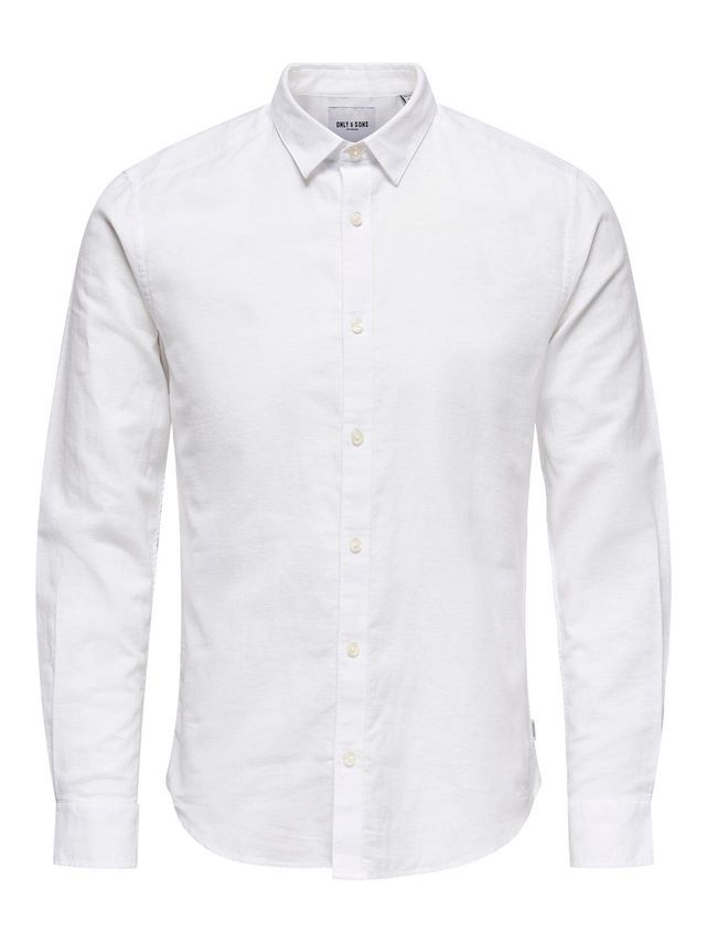 Onscaiden Ls Solid Linen Shirt