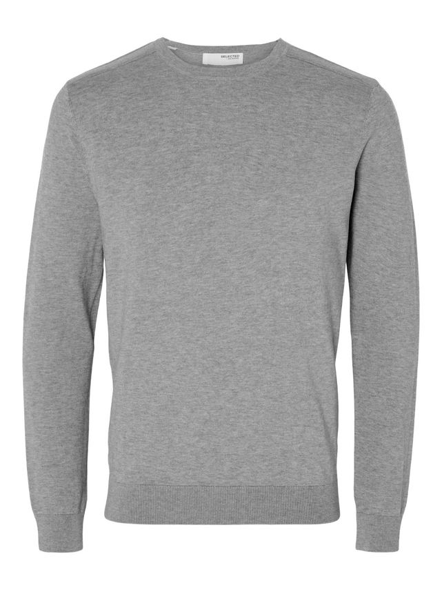 SLHBERG Crew Neck T-shirt i 100% Pima bomuld - Tilbud!