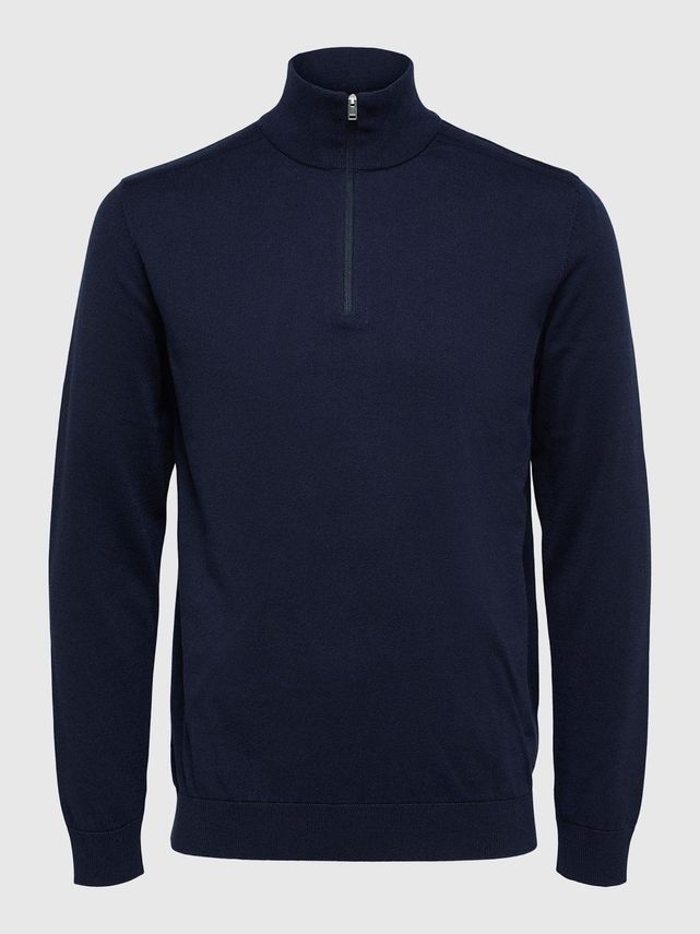 Slhberg Half Zip Cardigan B No