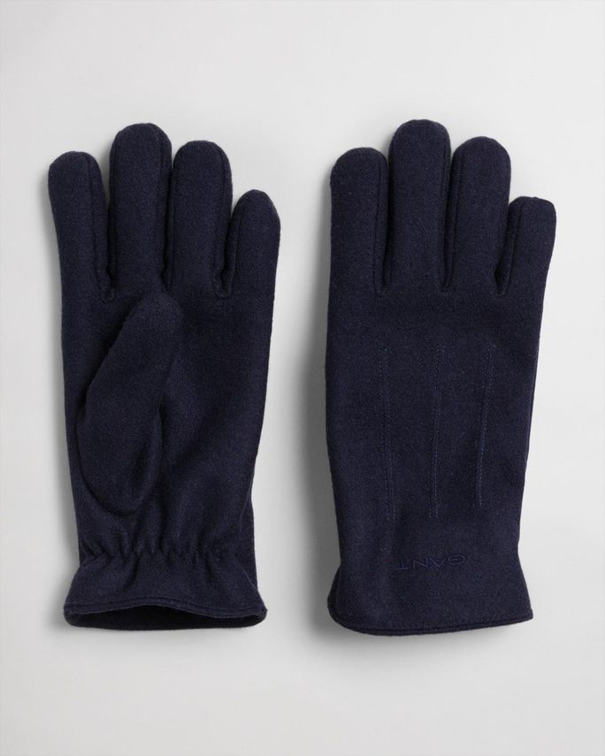 Melton Gloves Classic Blue S-m