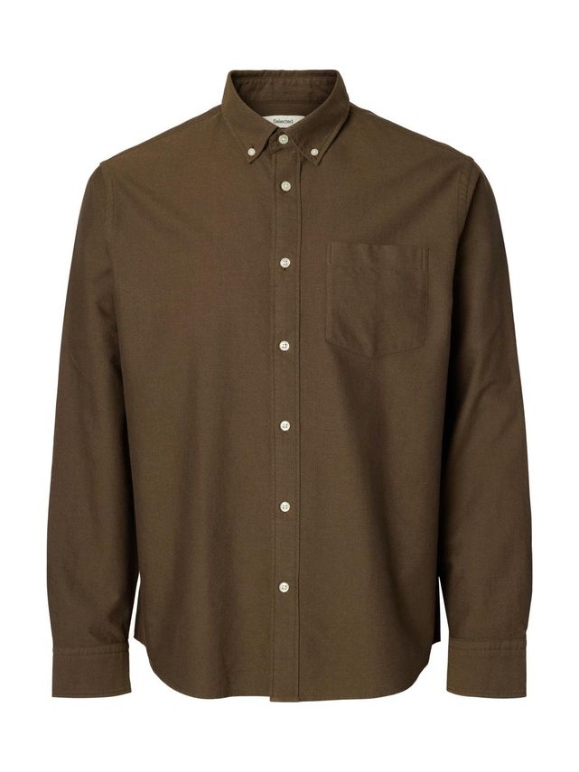 Slhregrick-ox Flex Shirt Ls S