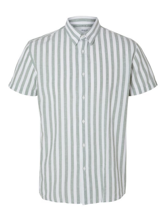 Slhregnew-linen Shirt Ss Class