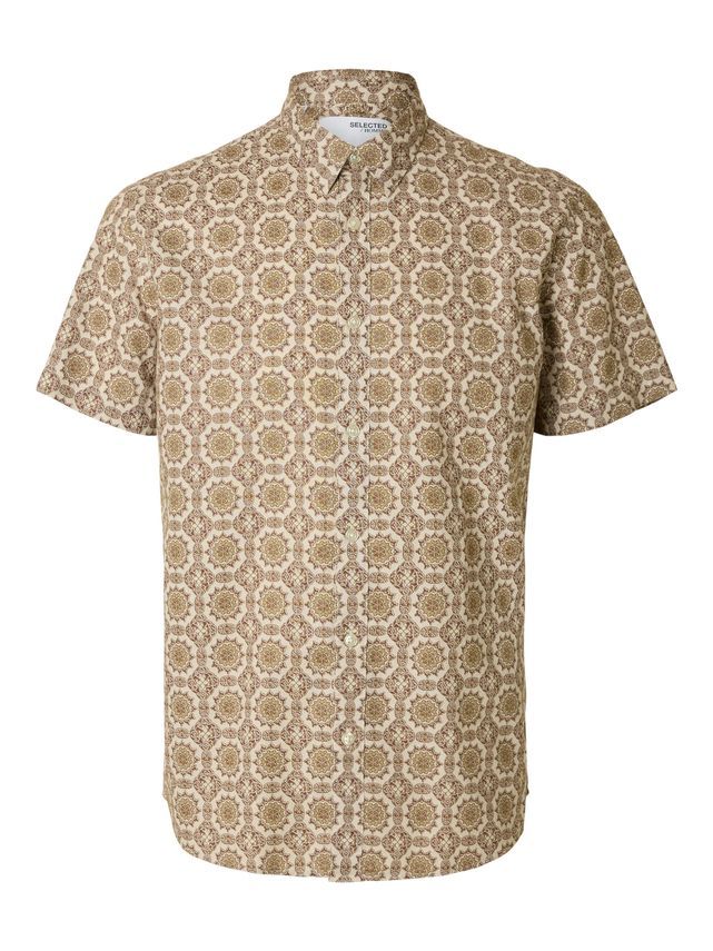 Slhregnew-linen Shirt Ss Class