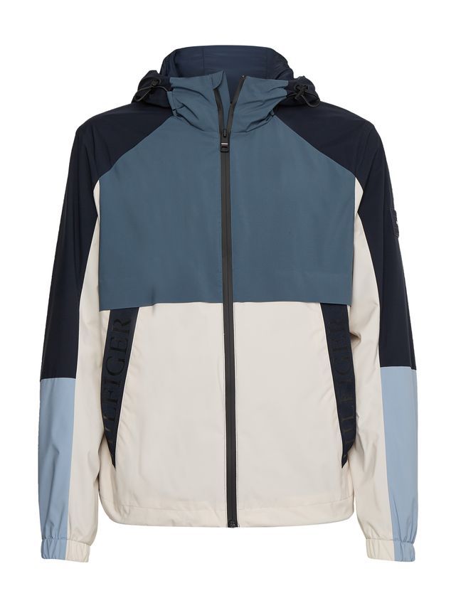 Tech Hooded Block Jacket