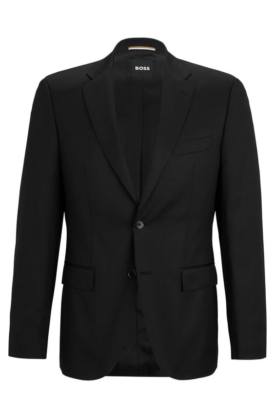 BOSS Blazerjakke i 100% jomfruuld fra H-Jeckson