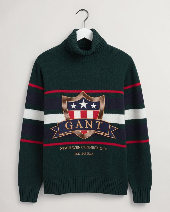 D1  Gant Banner Shield Turtleneck