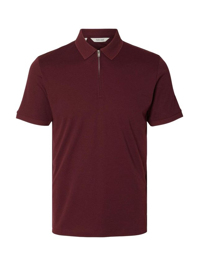 Slhfave Zip Ss Polo B