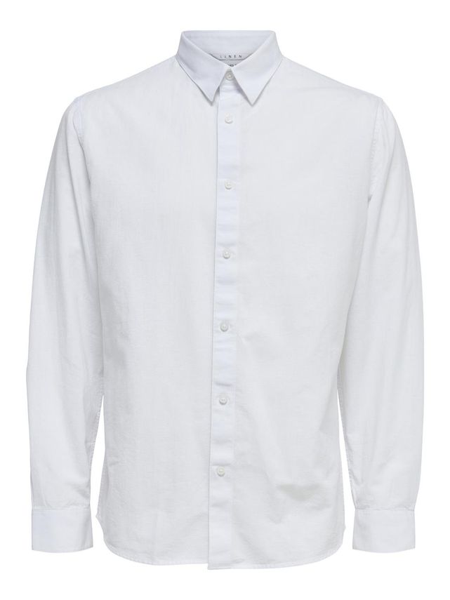 Slhregnew-linen Shirt Ls Classic W