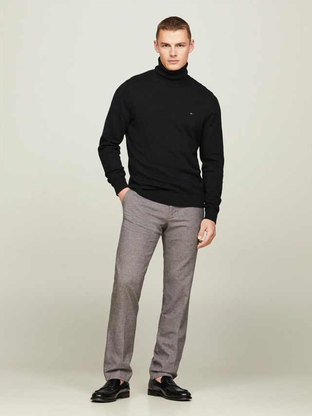 Pima Org Ctn Cashmere Roll Neck