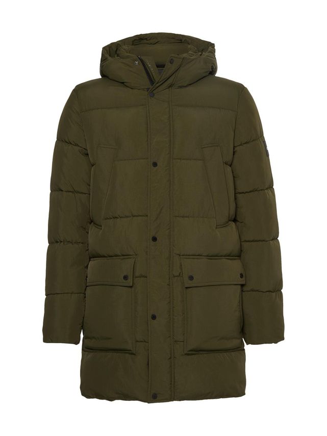 Crinkle Nylon Longlength Puffer