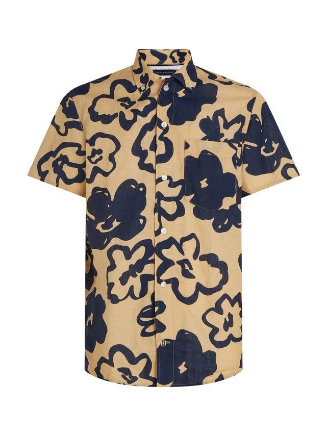 Big Floral Print Rf Shirt S S
