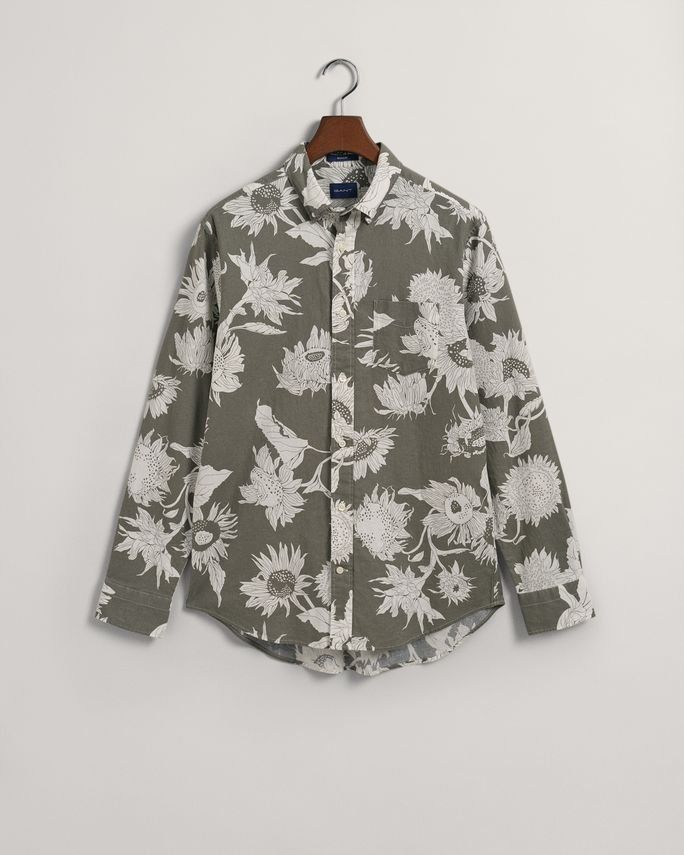 Reg Cotton Linen Sunflower Shirt