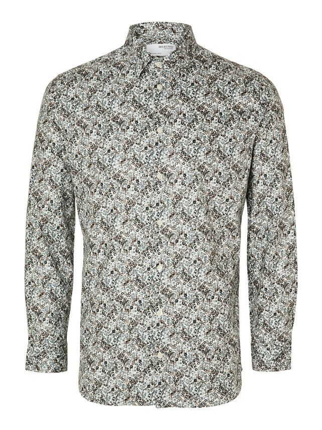 Slhslimsoho-ethan-aop Shirt Ls B No