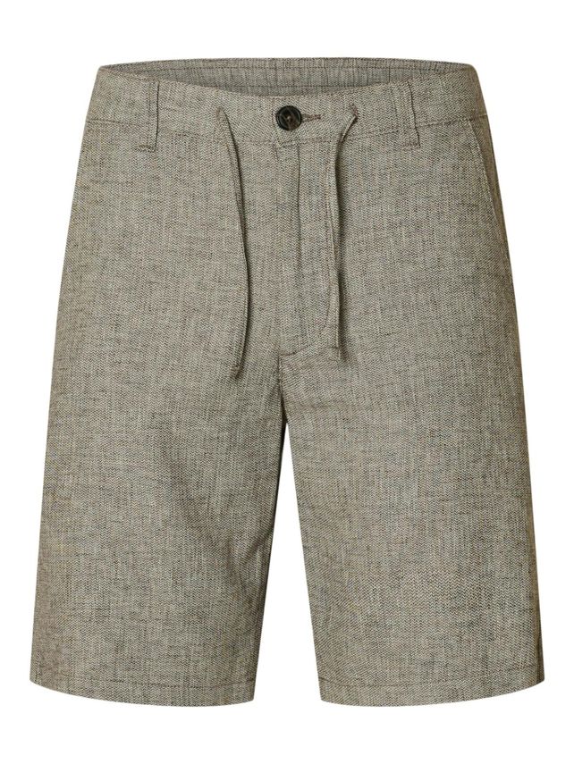Slhregular-brody Linen Shorts Noos