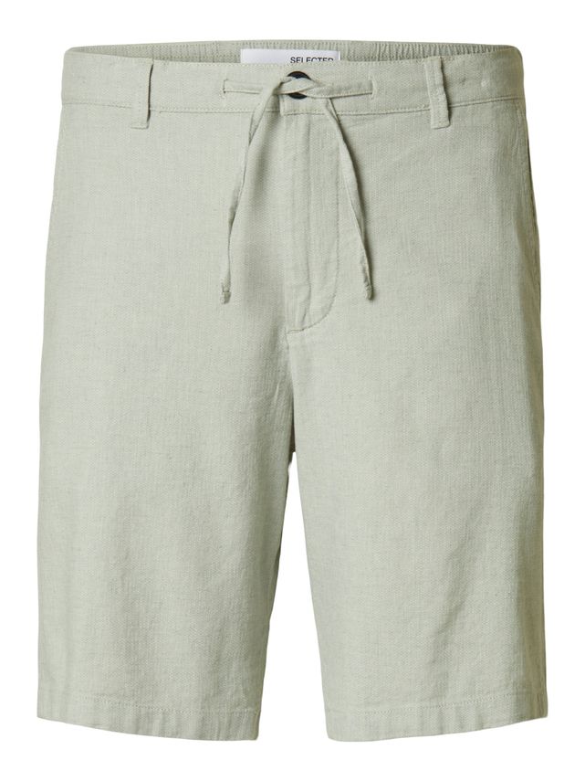 Slhregular-brody Linen Shorts Noos