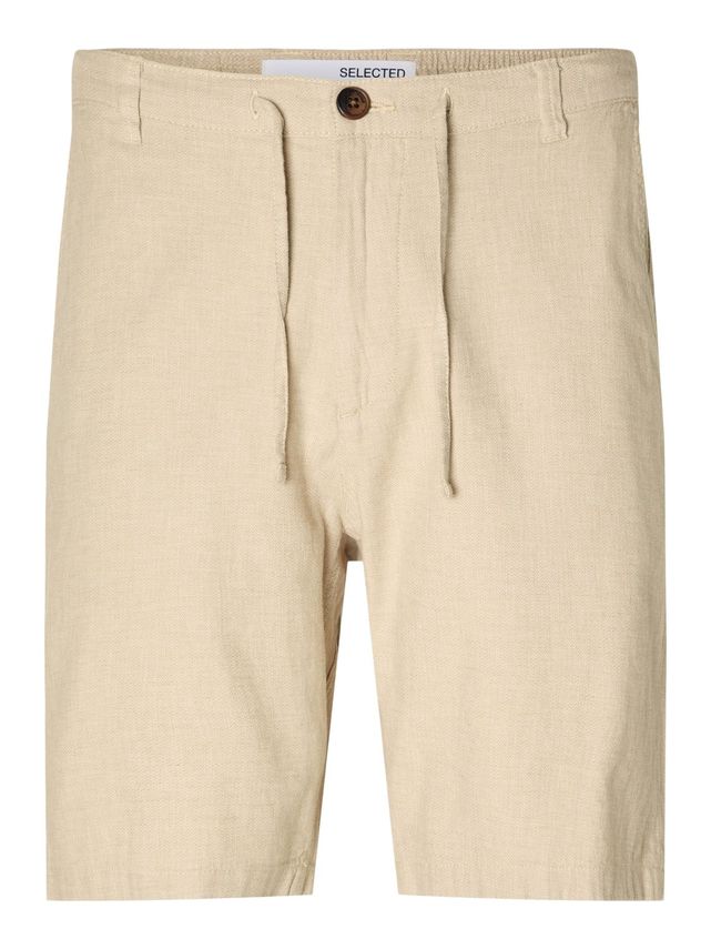 Slhregular-brody Linen Shorts Noos