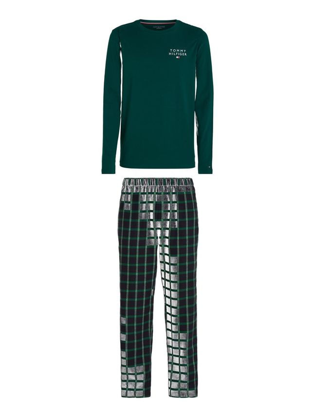 Ls Pj Set Flannel Self Fabric Wb
