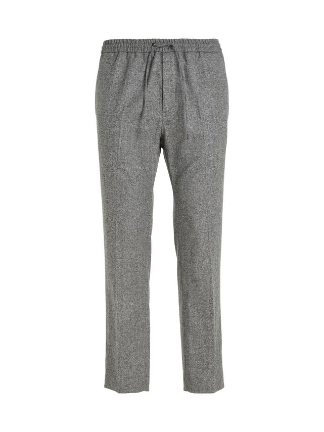 Two Tone Flannel Tapered Pants