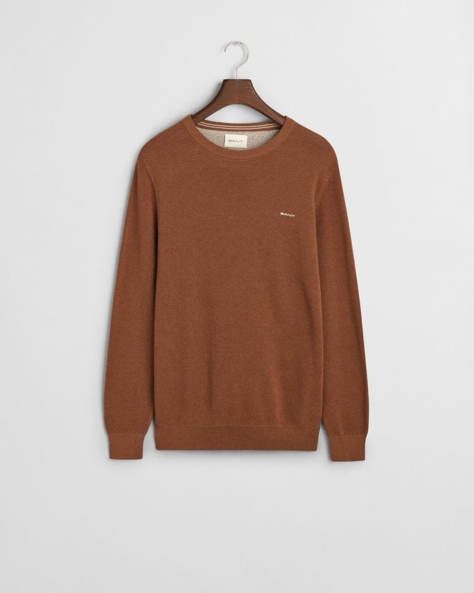 Cotton Pique C-neck