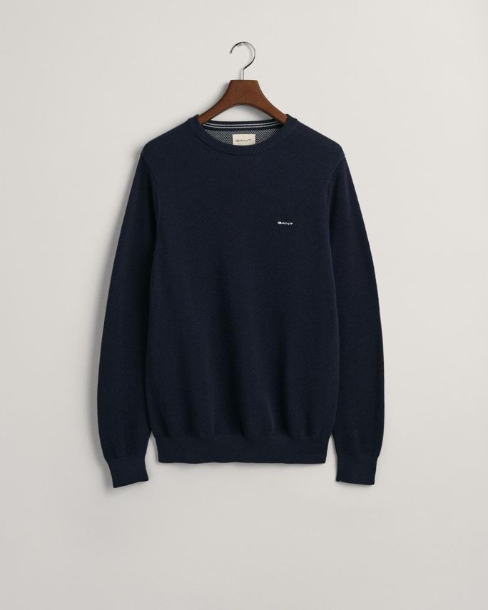 Cotton Pique C-neck