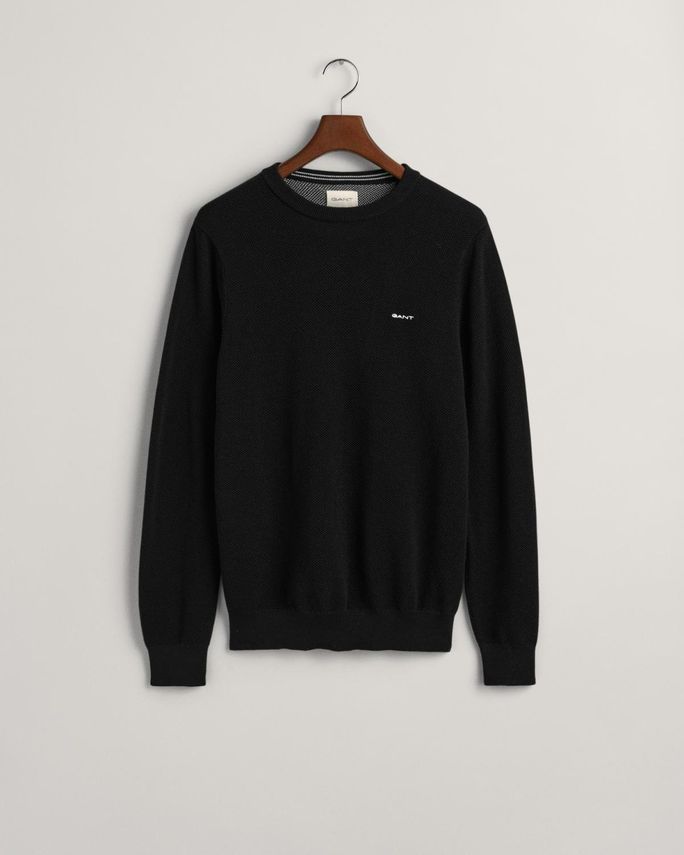 Cotton Pique C-neck