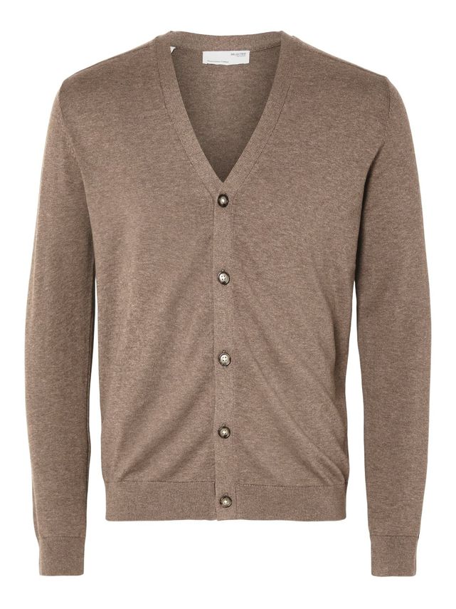 Slhberg Ls Knit V-neck Cardigan Noo