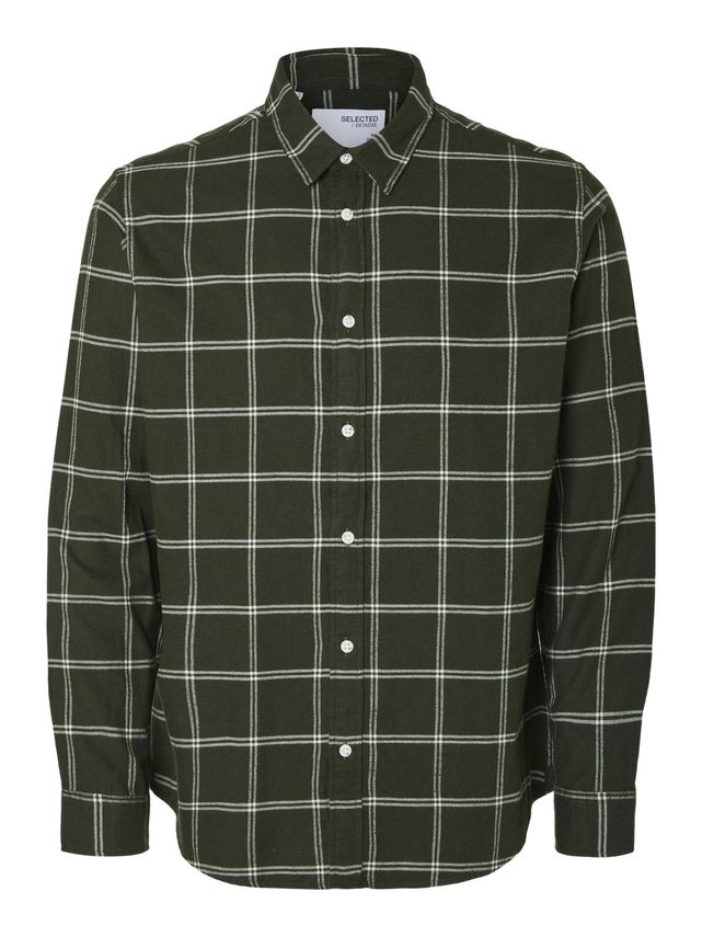 Slhslimowen-flannel Shirt Ls Noos