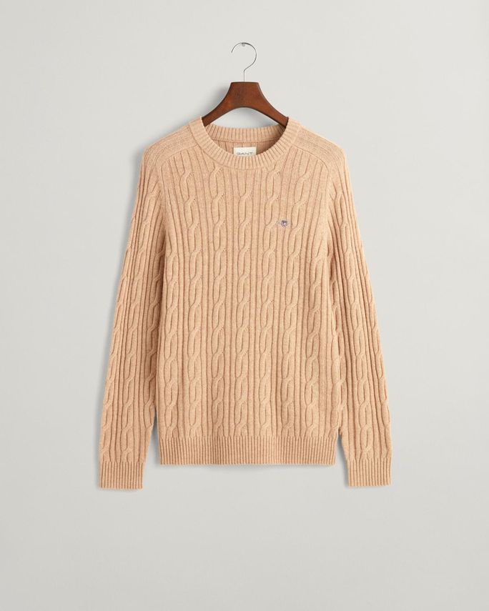 Lambswool Cable C-neck